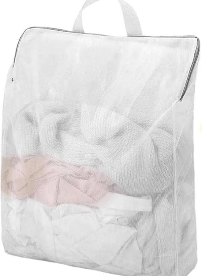 حقيبة غسيل شبكية 40x50x10 سم للغسالة، تخزين الملابس الداخلية والجوارب وحمالات الصدر، كيس غسيل - Image 1